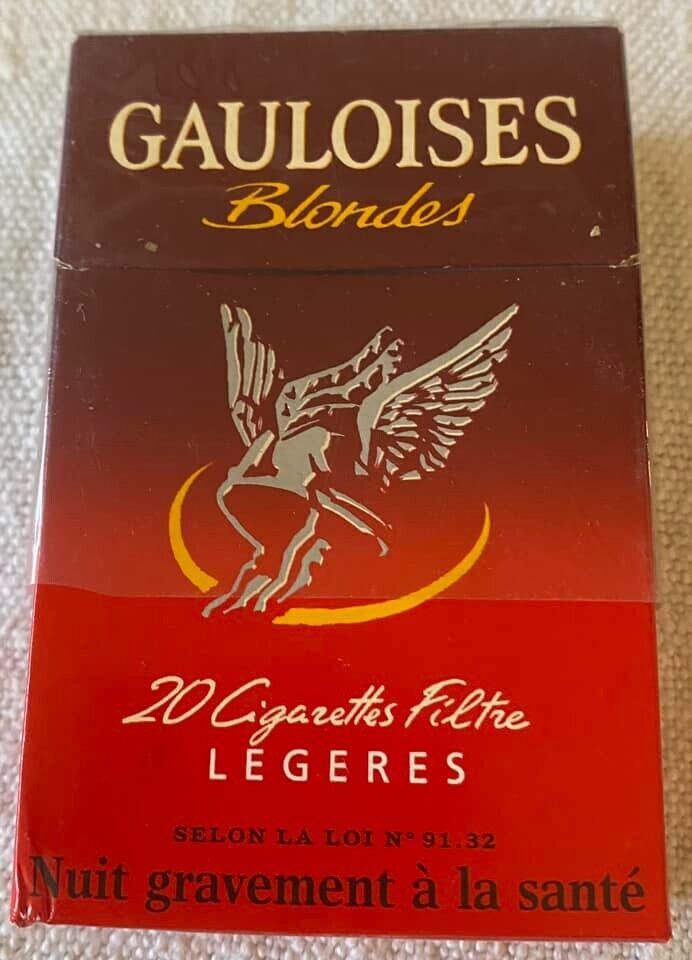 Vintage Gauloises Filters Cigarette Cigarettes Cigarette Paper Box Empty