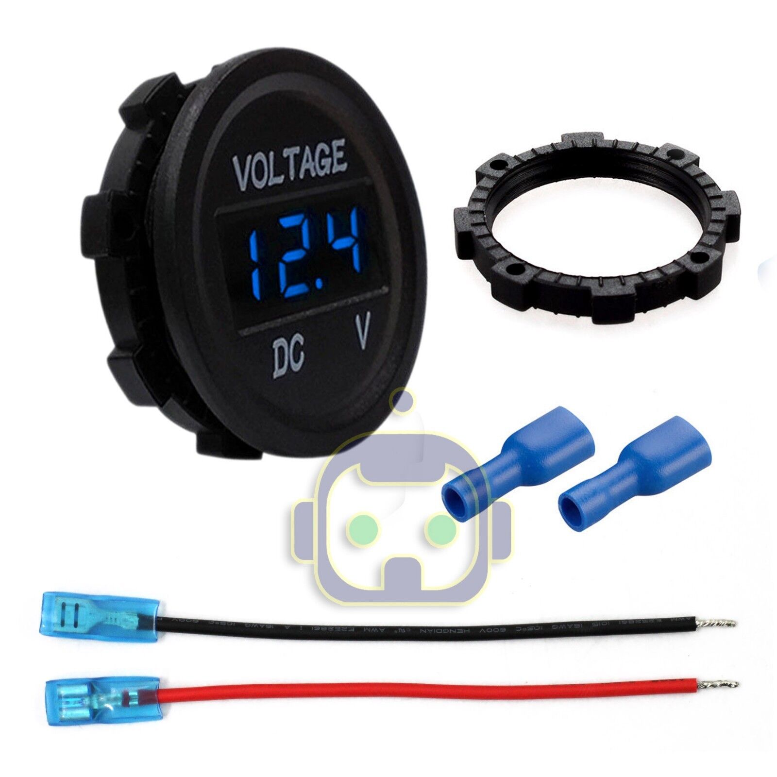 LED Digital Display Voltmeter Car Motorcycle Voltage Volt Gauge Panel Meter 12V
