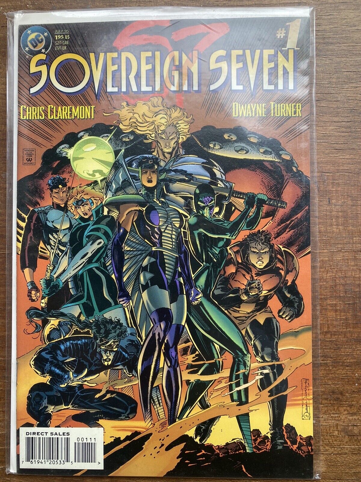 CGC 9.8 SOVEREIGN SEVEN #1 1ST APPEARANCE 1995 CLAREMONT STORY