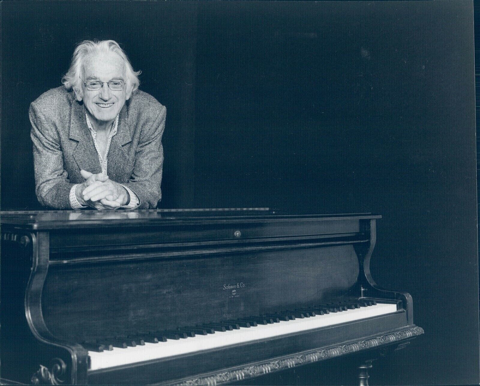 1989 Earl Robinson Song Writer Monica Rausch Piano Musicians 8x10 Vintage Photo