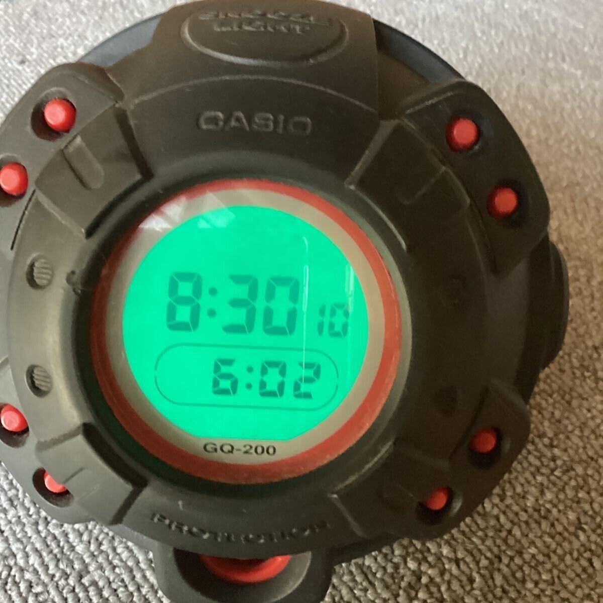 CASIO G-SHOCK GQ-200 MUSCLE TIME Alarm Clock Vintage Operation confirmed F/S
