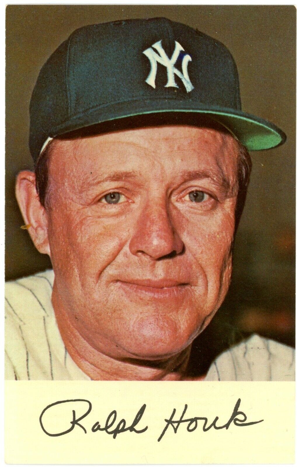Ralph Houk, American League Manager Yankee Manager 1971 Clinic Schedule Postcard
