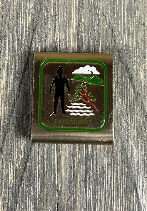 Vintage 1.25” Environment Boy Scout Metal Badge Q