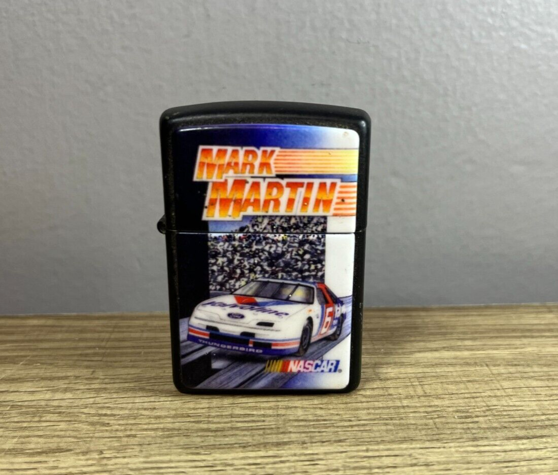 1994 Mark Martin NASCAR Zippo Cigarette Lighter - Vintage - Used #6 Mark Martin