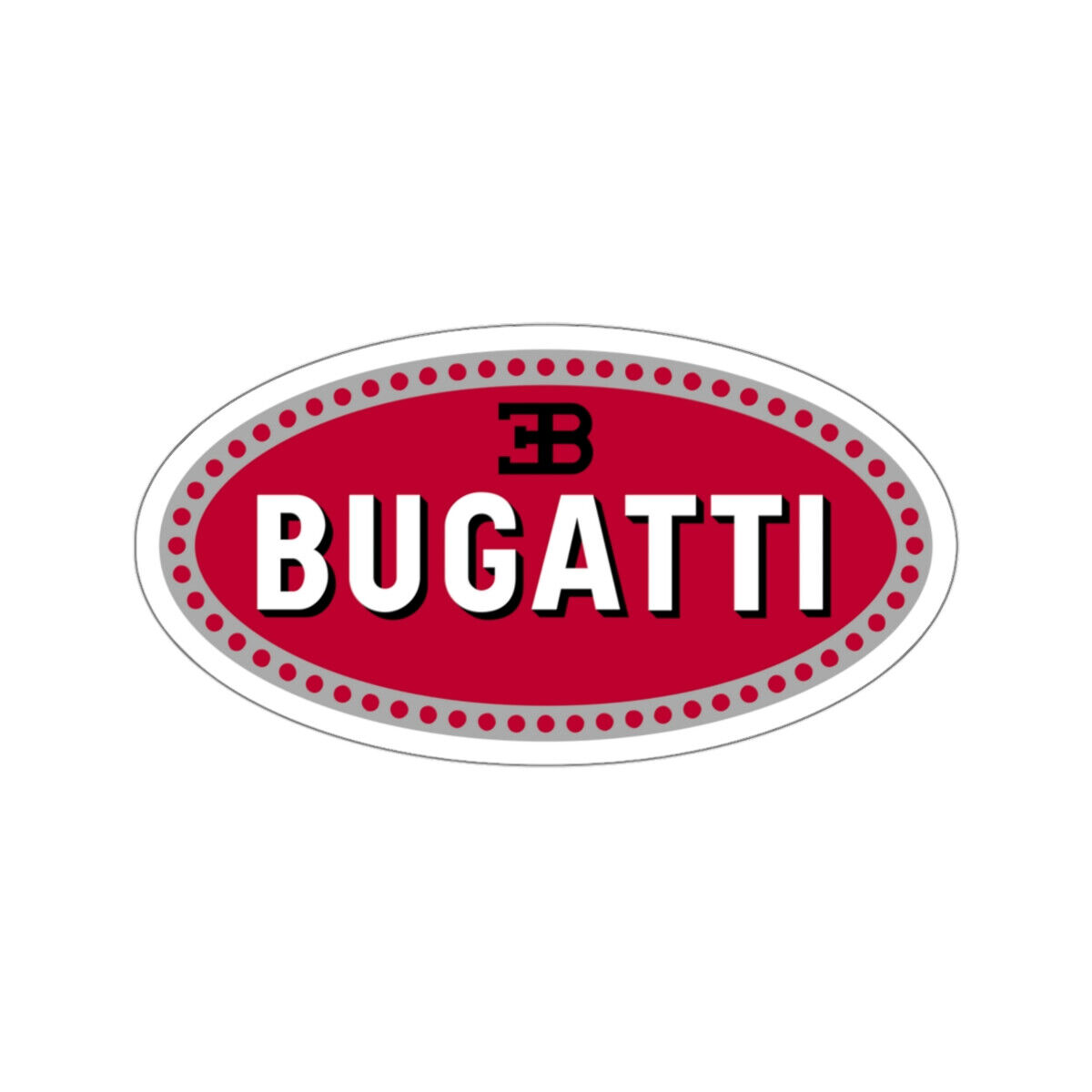 Bugatti Car Logo STICKER Vinyl Die-Cut Decal