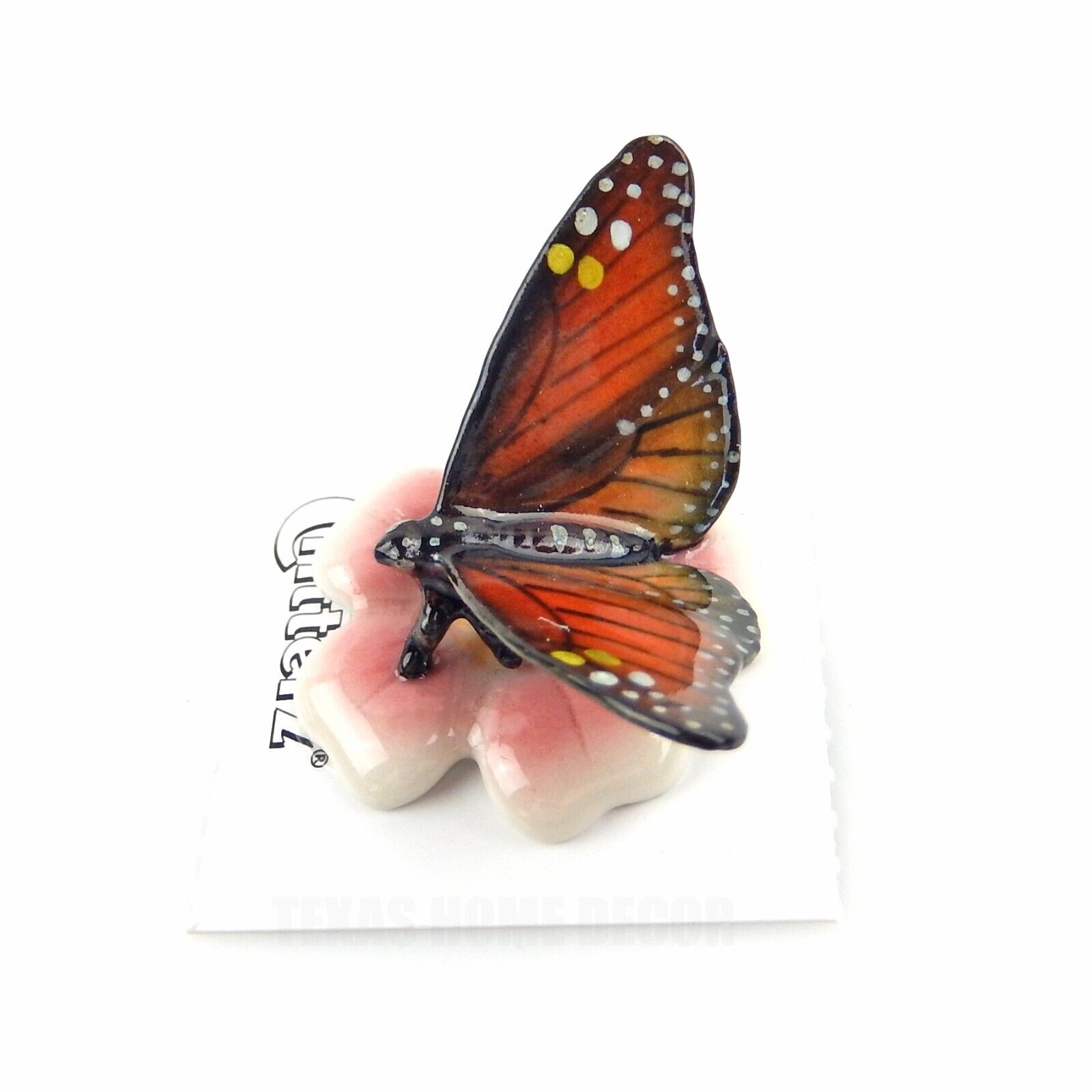 Little Critterz Miniature Collectors Monarch Butterfly Porcelain Figurine
