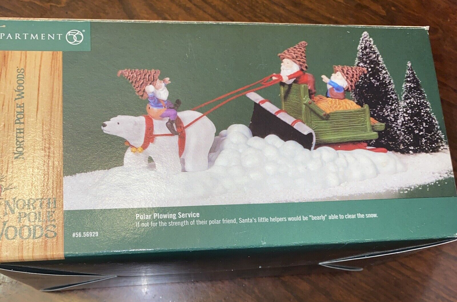 Dept 56 North Pole Woods Polar Plowing Service #56929
