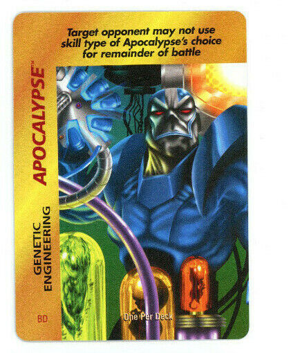 Marvel OverPower Card Game Apocalypse Genetic Engineering #BD One Per Deck