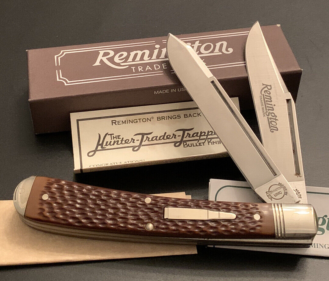 🔥 Remington 1998 Banana Trapper Bullet R293 Collectible Folding Pocket Knife