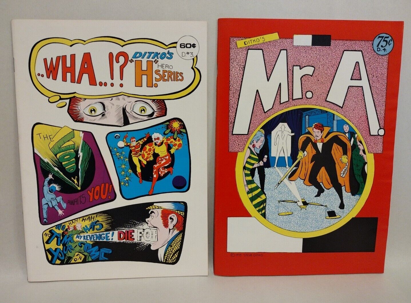 Steve Ditko's Wha? (1975) Comic Lot Set #3 4 Mr A Bruce Hershenson VF