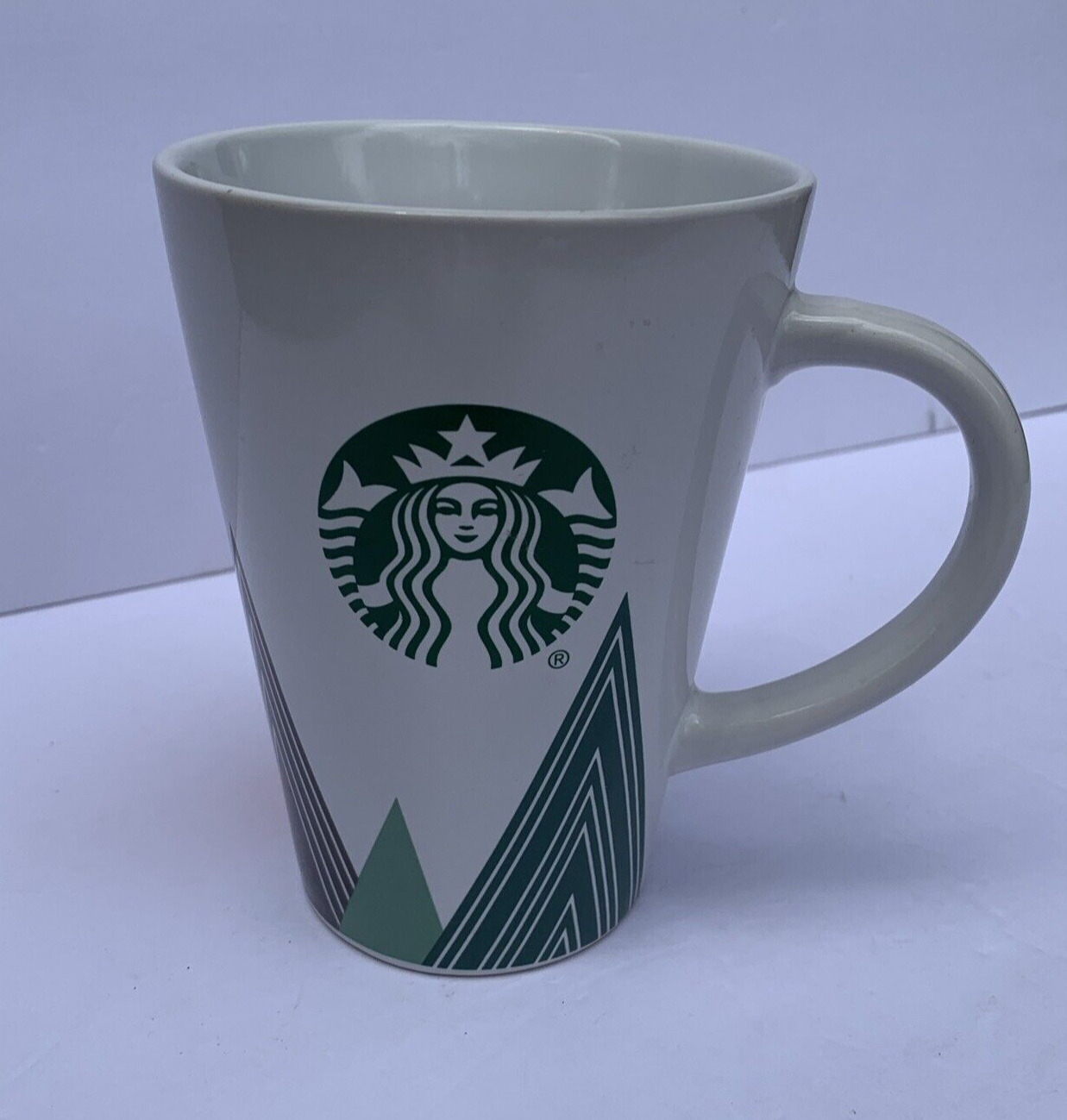 Official Starbucks Triangle Tree Coffee Mug - 16 fl oz