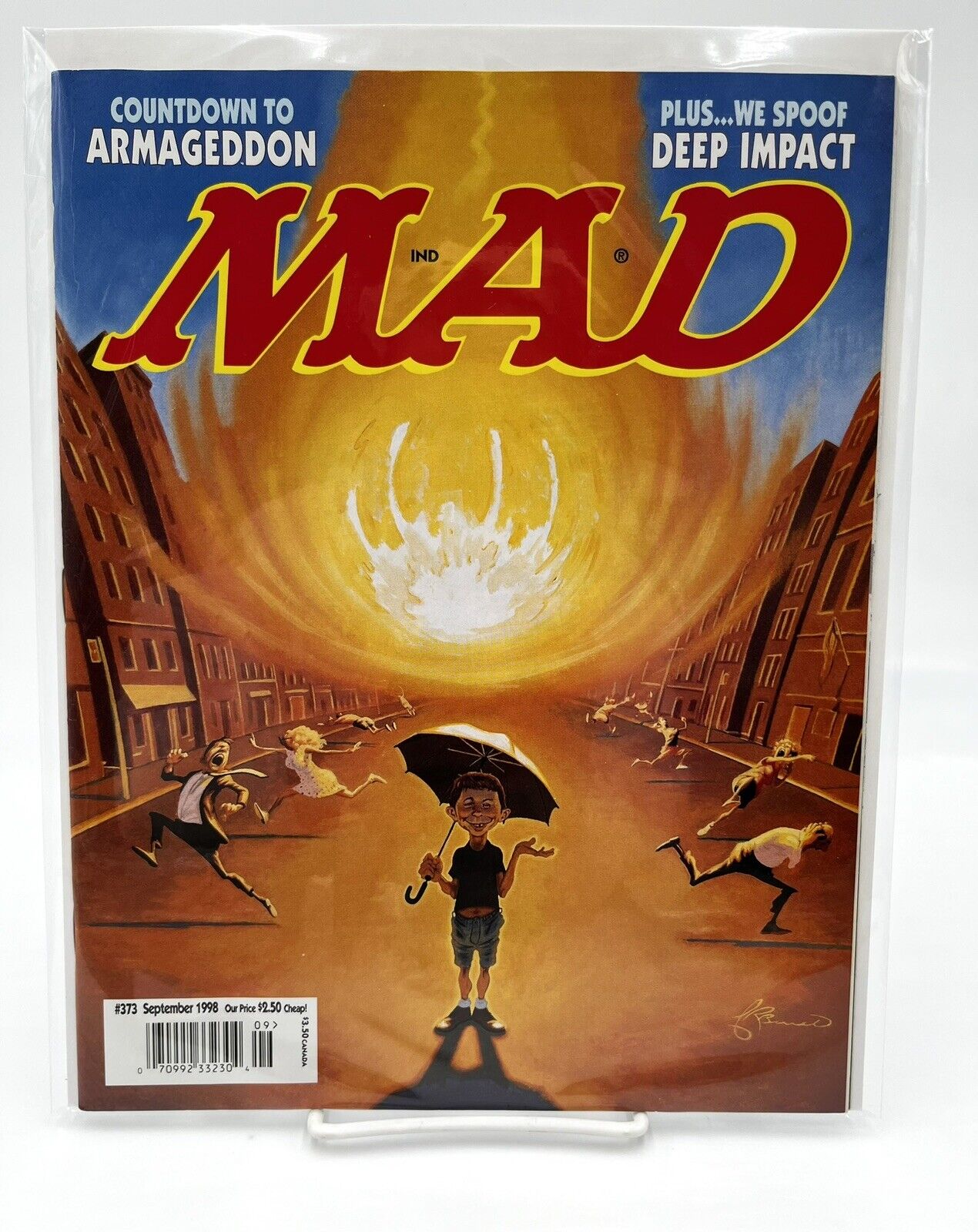 Mad Magazine # 373 September 1998 Armageddon Deep Impact Spoof Collector Mag