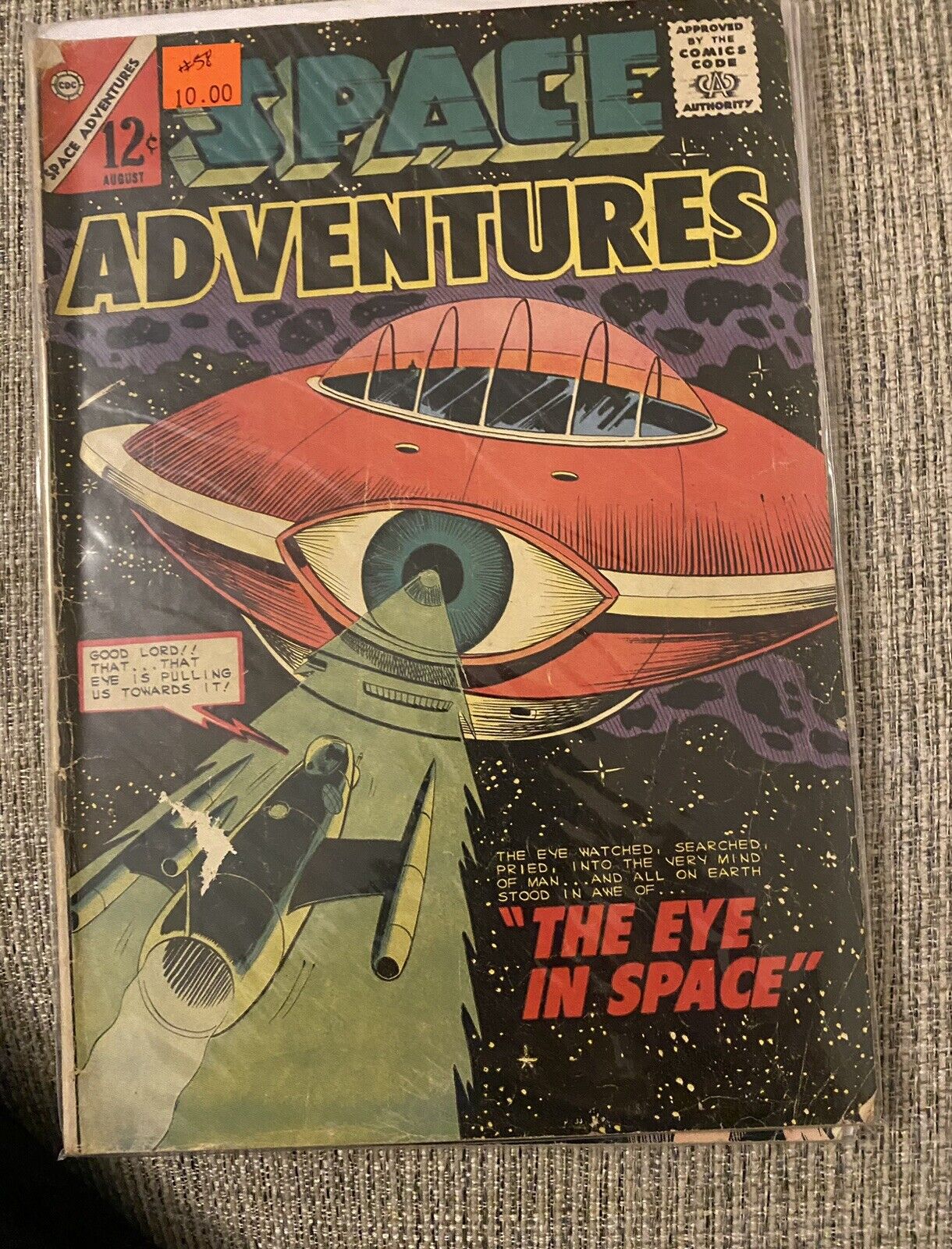 SPACE ADVENTURES 58 (1961 Charlton) The Eye in Space;