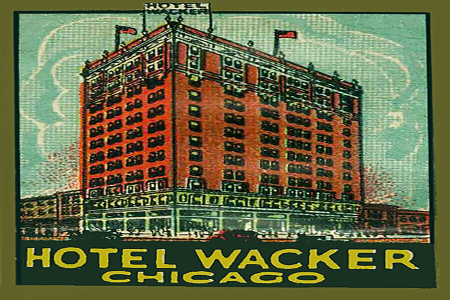 Hotel Wacker Chicago IL Fridge Magnet
