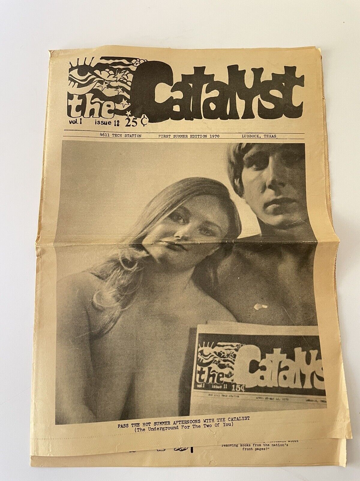 1970 Catalyst Magazine anti war Womens Rights Racial Lubbock Texas