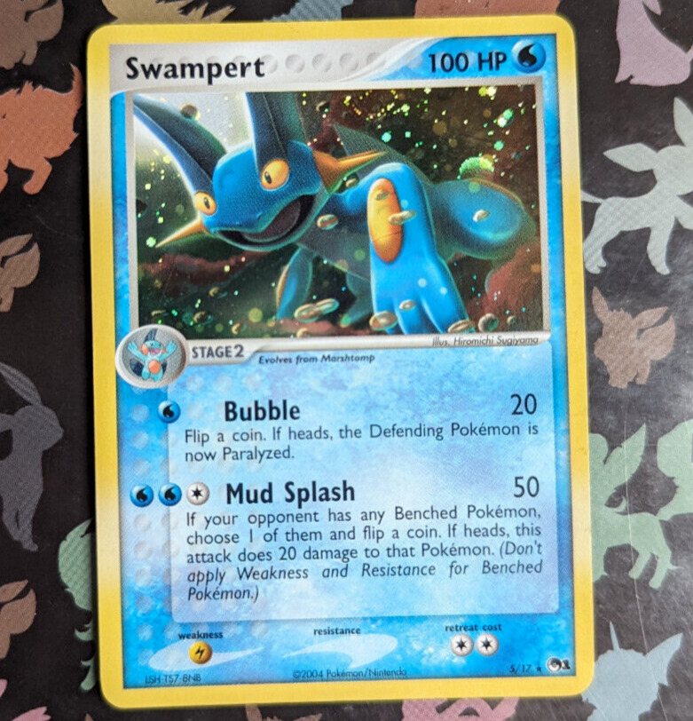 Swampert 5/17 Holo Rare Pop Series 1 EX Promo Pokemon Card Near Mint