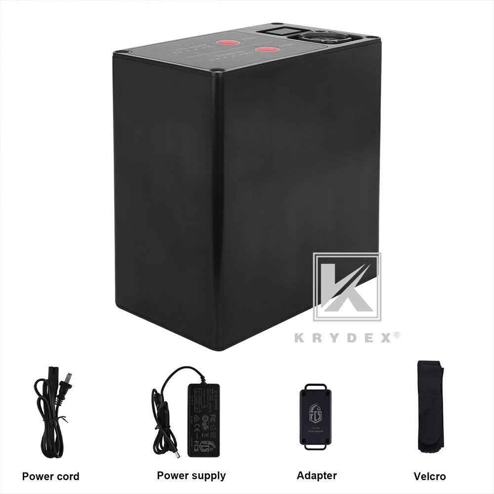 KRYDEX FCS Military BB2590 Rechargeable Li-ion Battery Case Box 2x16V Output BK
