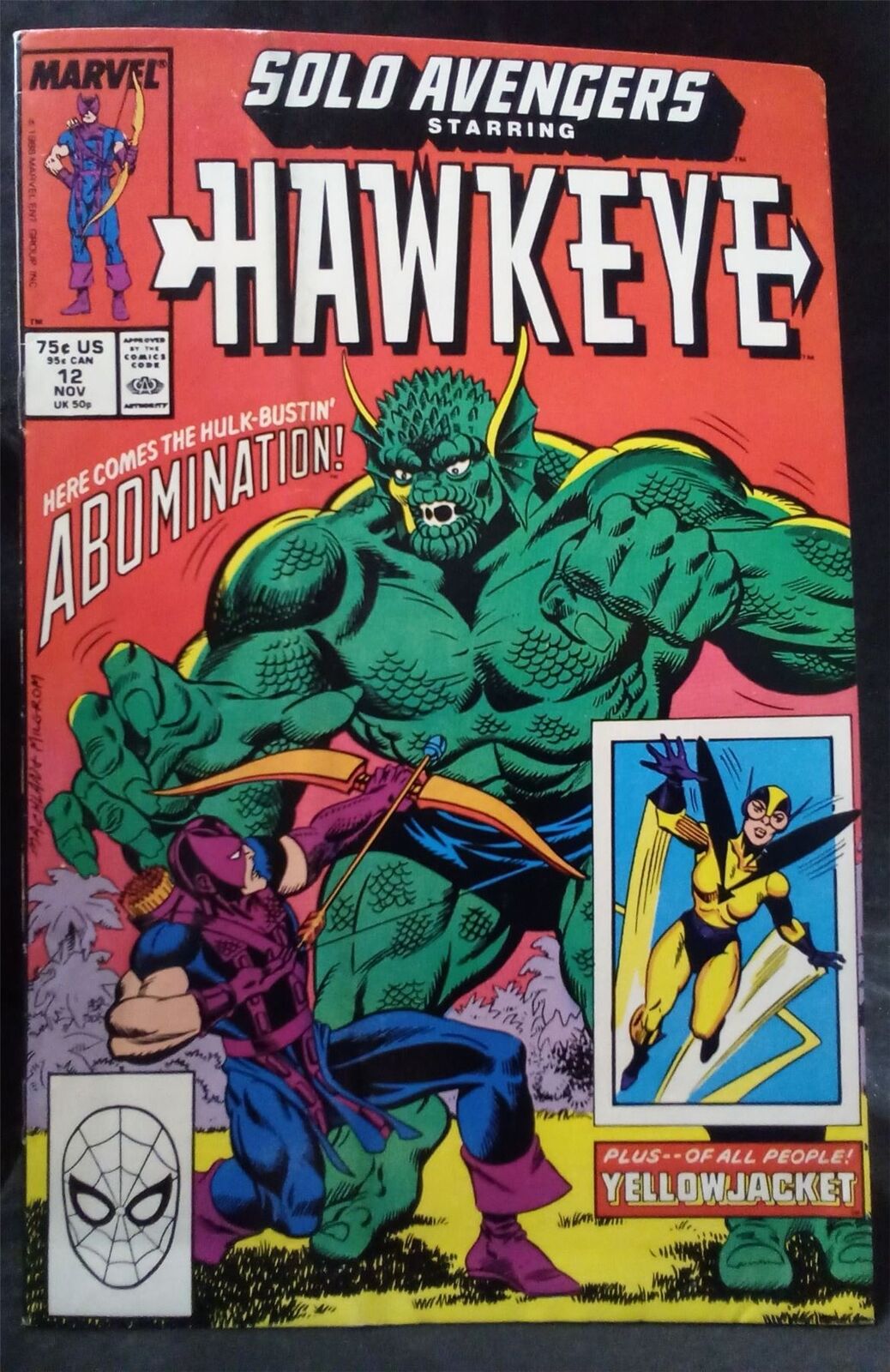 Solo Avengers #12 1988 Marvel Comics Comic Book 