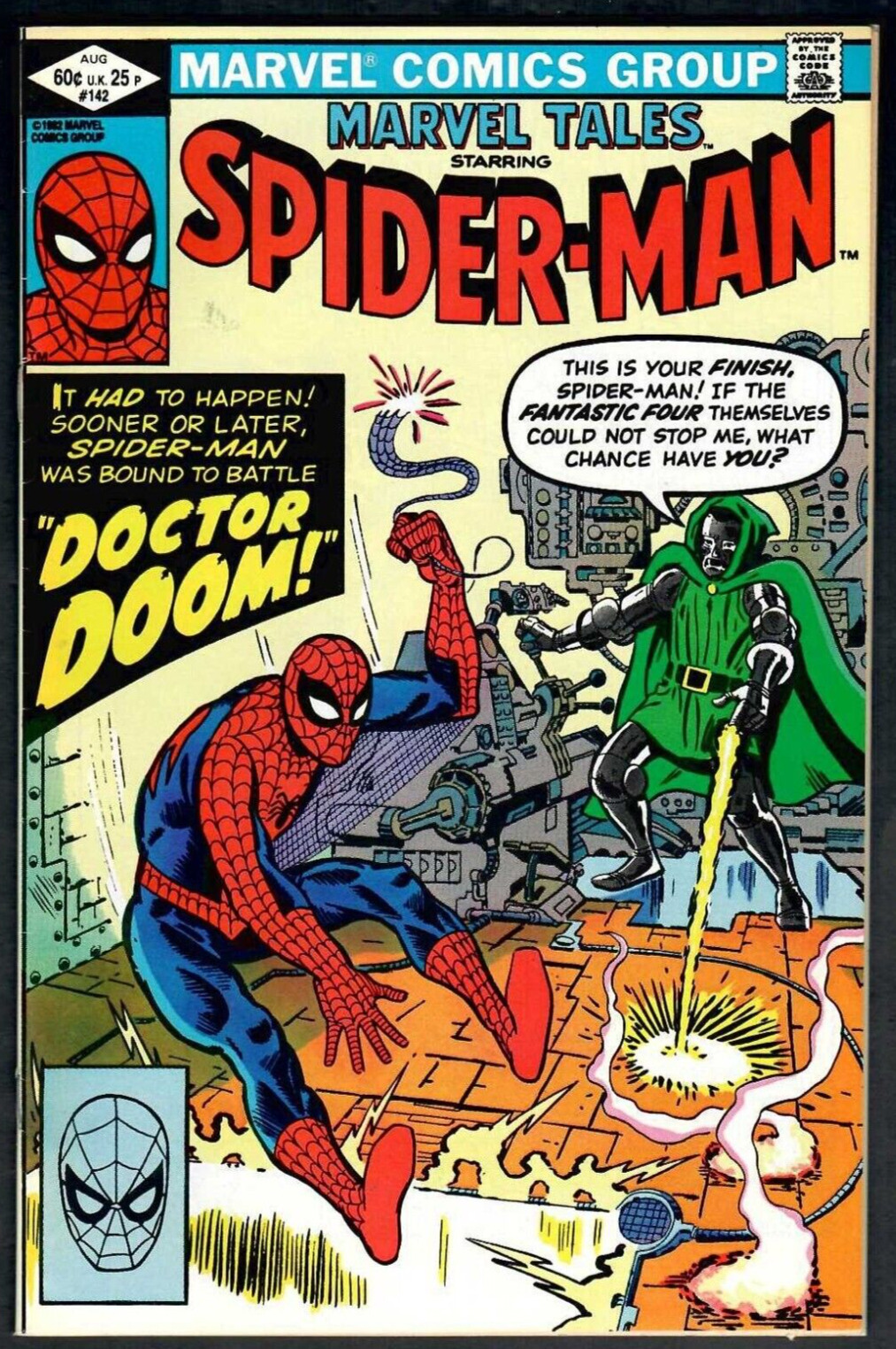 Marvel Tales # 142 (6.5) 8/1982 Dr. Doom App. Reprints Amazing Spider-Man # 5 🕷