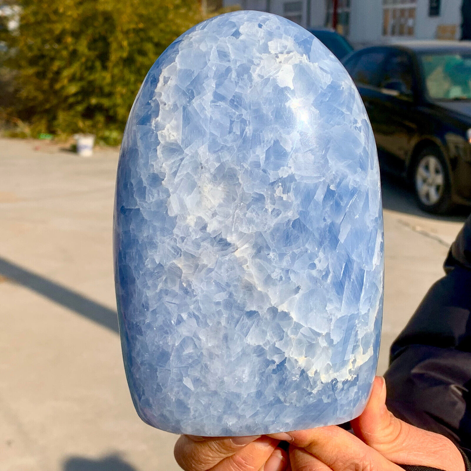 4.45LB Natural blue celestite quartzCrystal specimen mineral Healing