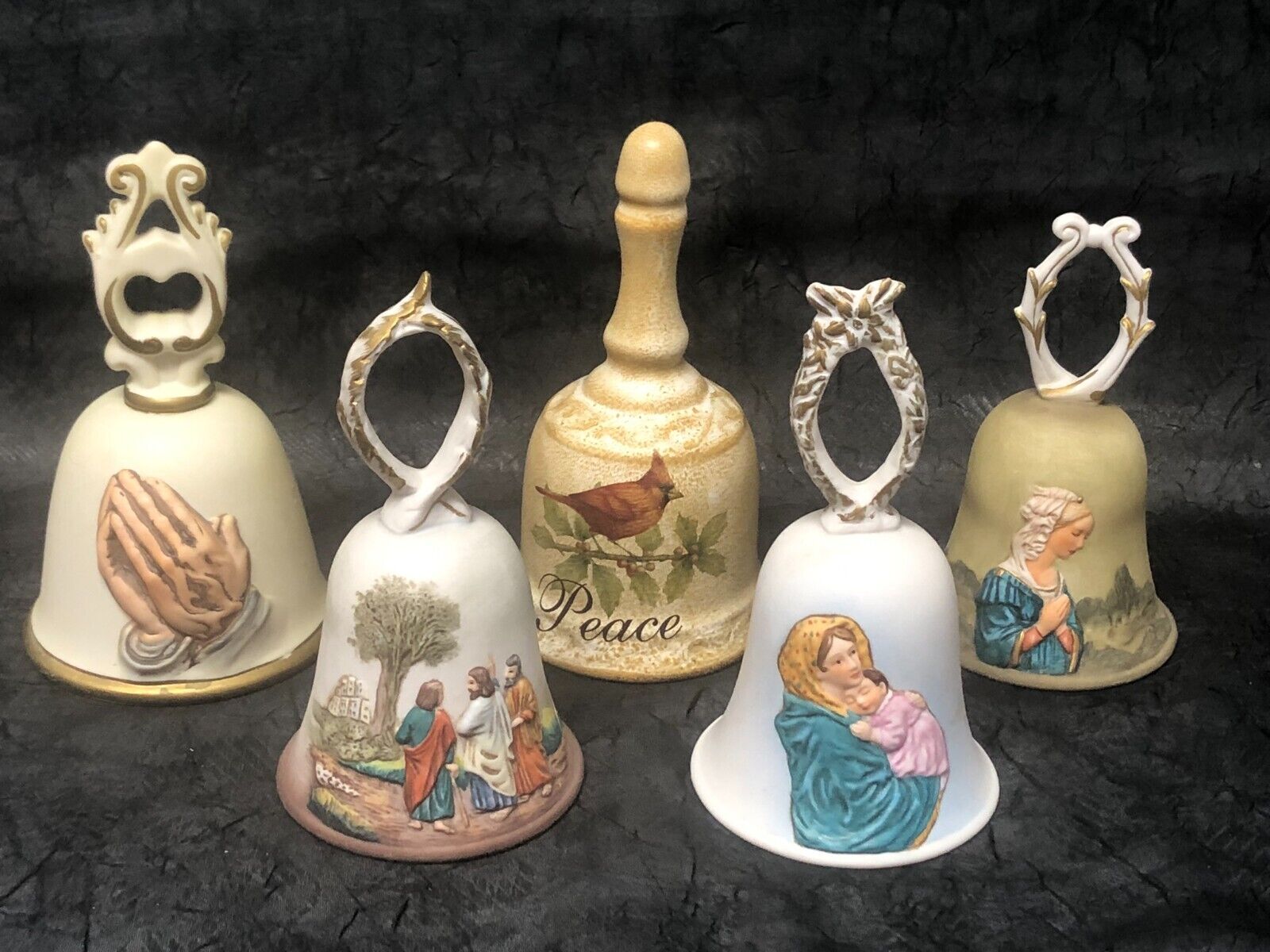 5 Spiritual Ceramic/Porcelain Bells