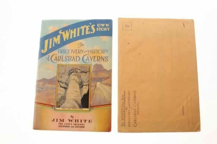 Vintage Jim White Discovery History Carlsbad Caverns Booklet Autographed