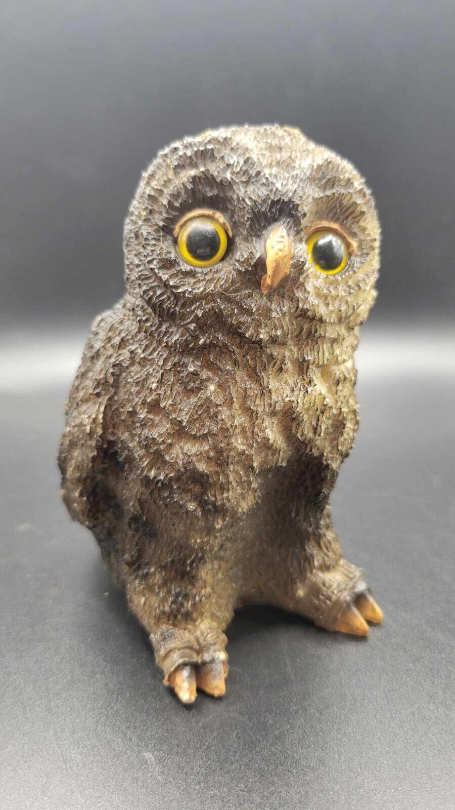 Vintage JTS International Baby Owl Figurine Resin/Plastic