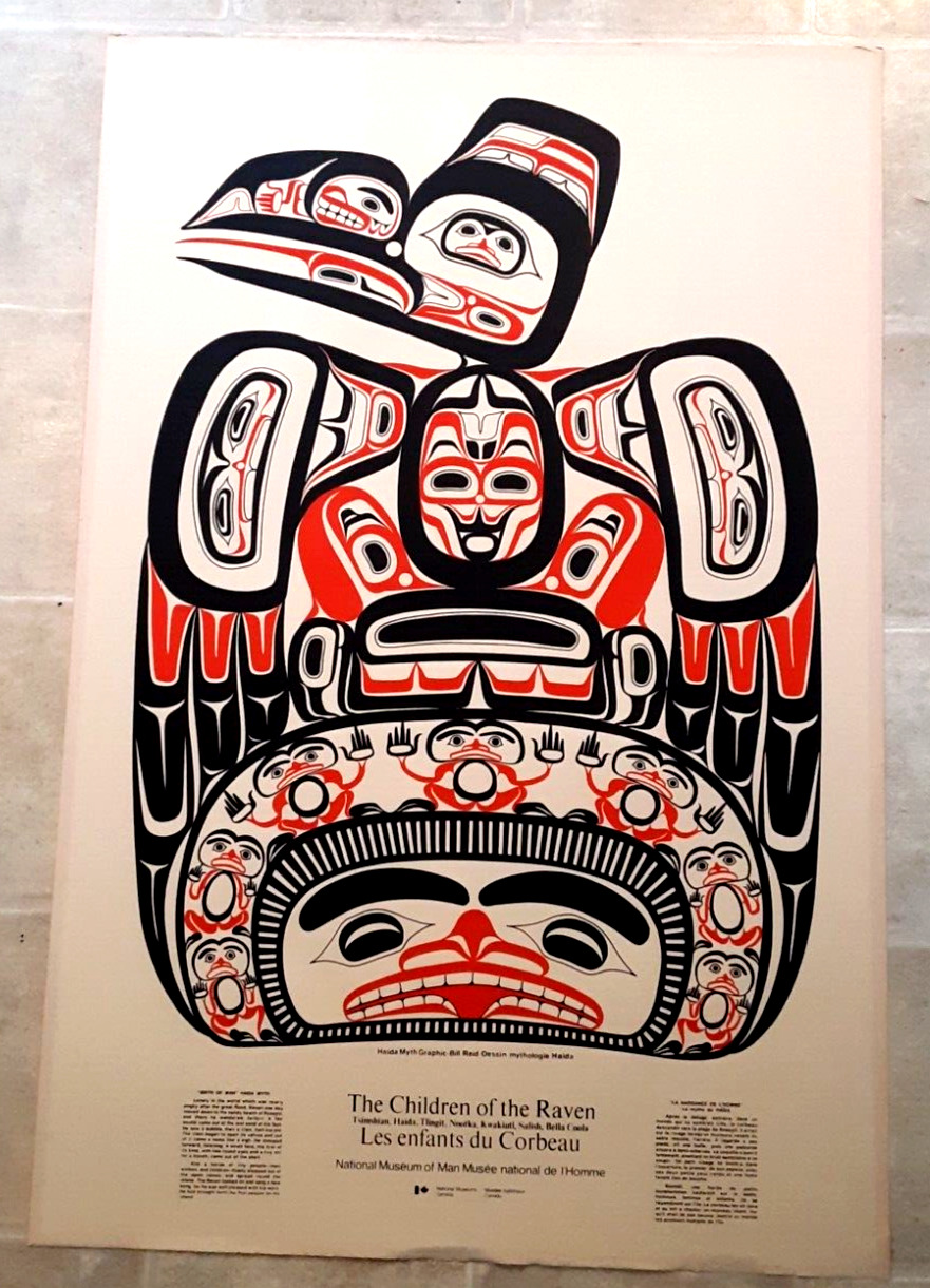 Children of the Raven Bill Reid Original Poster Indigenous Art Museum Canada