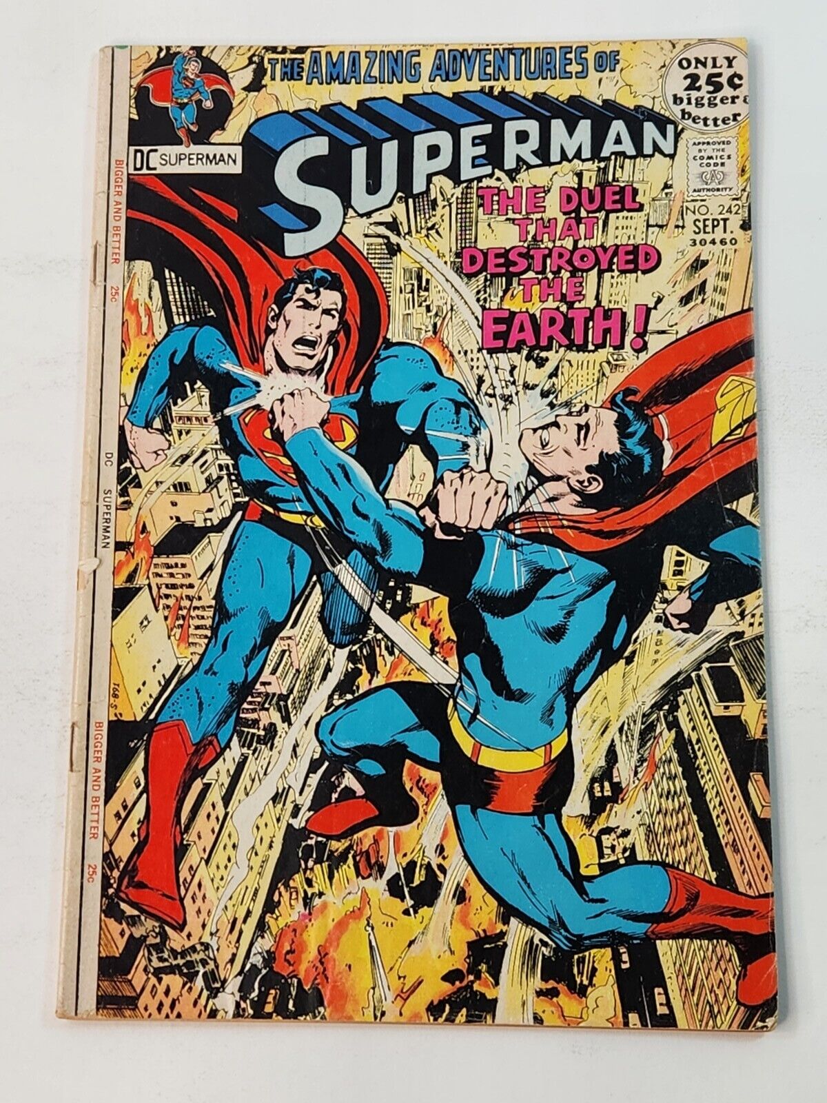 Superman 242 Neal Adams Cover DC Comics Early Bronze Age 1971