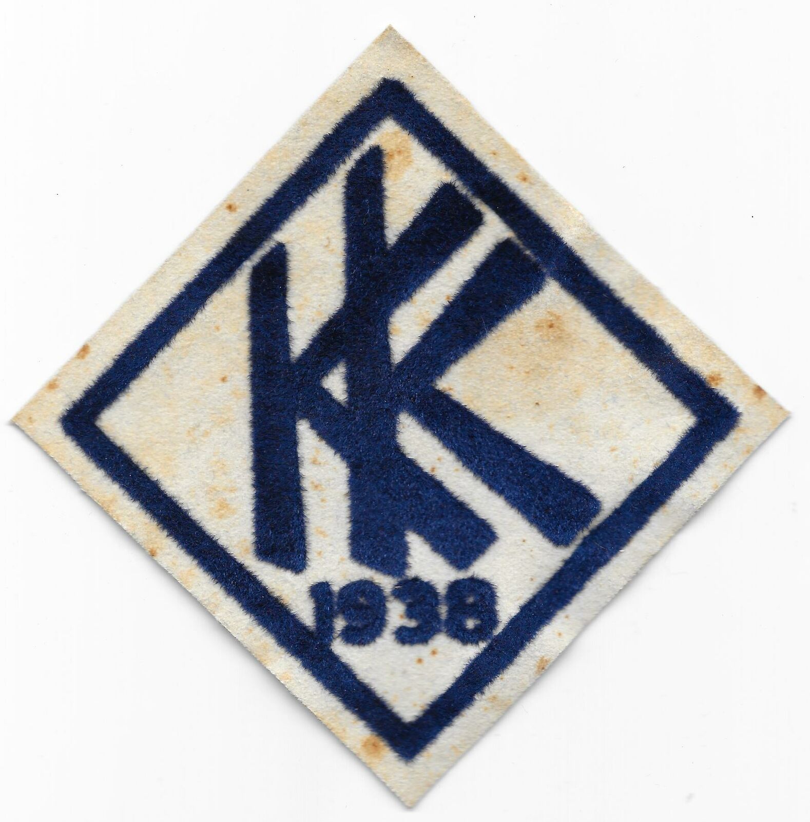 1938 Camp KK Flocked on Composite Patch Unknown Council Boy Scout of America BSA