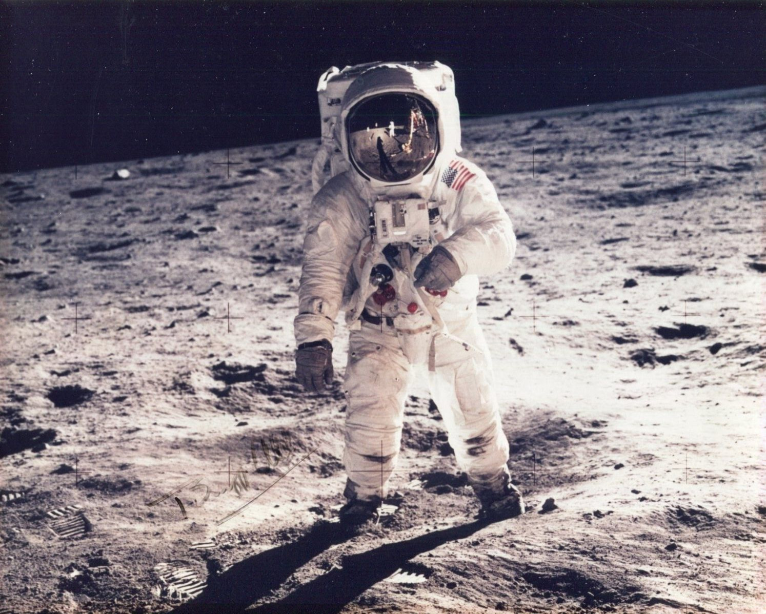 Buzz Aldrin NASA Astronaut Apollo 11 Moonwalker Signed Autograph Photo Zarelli