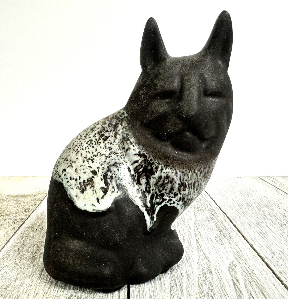 VTG Maigon Daga Modernist Cat Figurine Glazed Sculpture Studio Pottery Artist