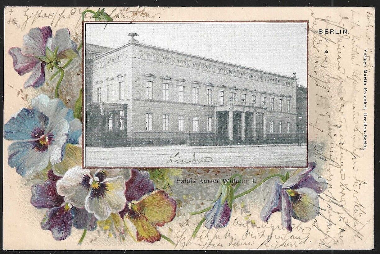 Palace of Kaiser Wilhelm, Berlin, Germany, 1899 Postcard, Used Sent to Rahden