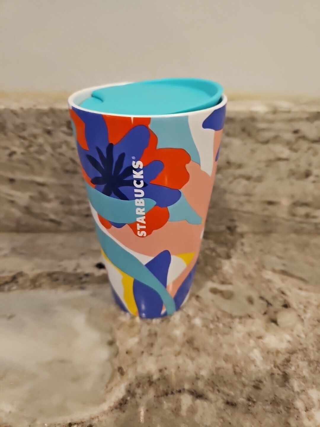 Starbucks Mother’s Day 12oz Floral Abstract Ceramic Double Wall To Go Tumbler