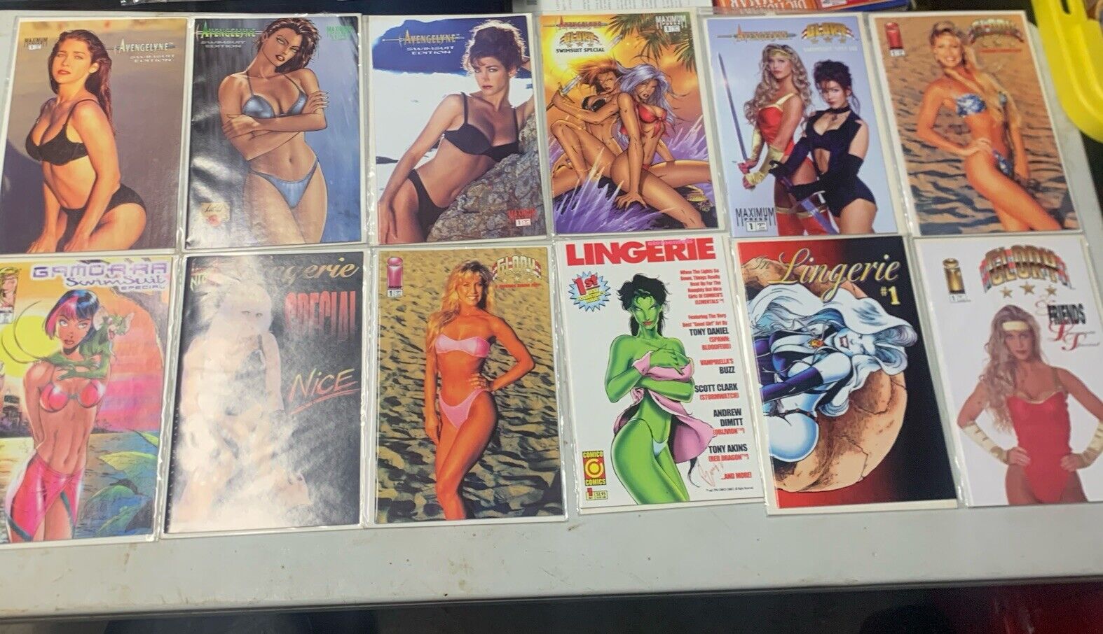 Comic Lot Of 12 Swim Suit &Lingerie Editions MINT Condition Bagged And Boarded