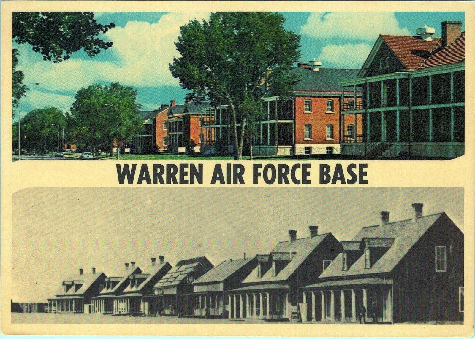 Warren Air Force Base Postcard Cheyenne WY to N.Y 1990 Posted