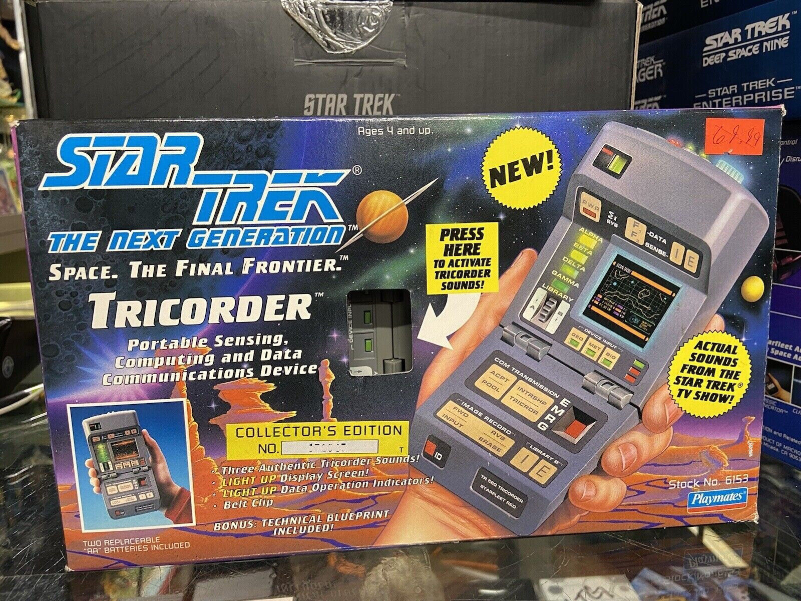 Playmate Star Trek The Next Generation TNG Tricorder 1993