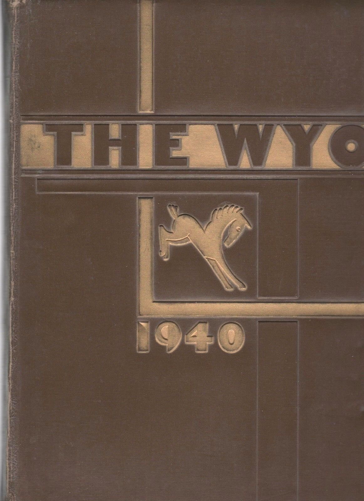Original 1940 University Of  WYOMING Yearbook-Laramie-The WYO