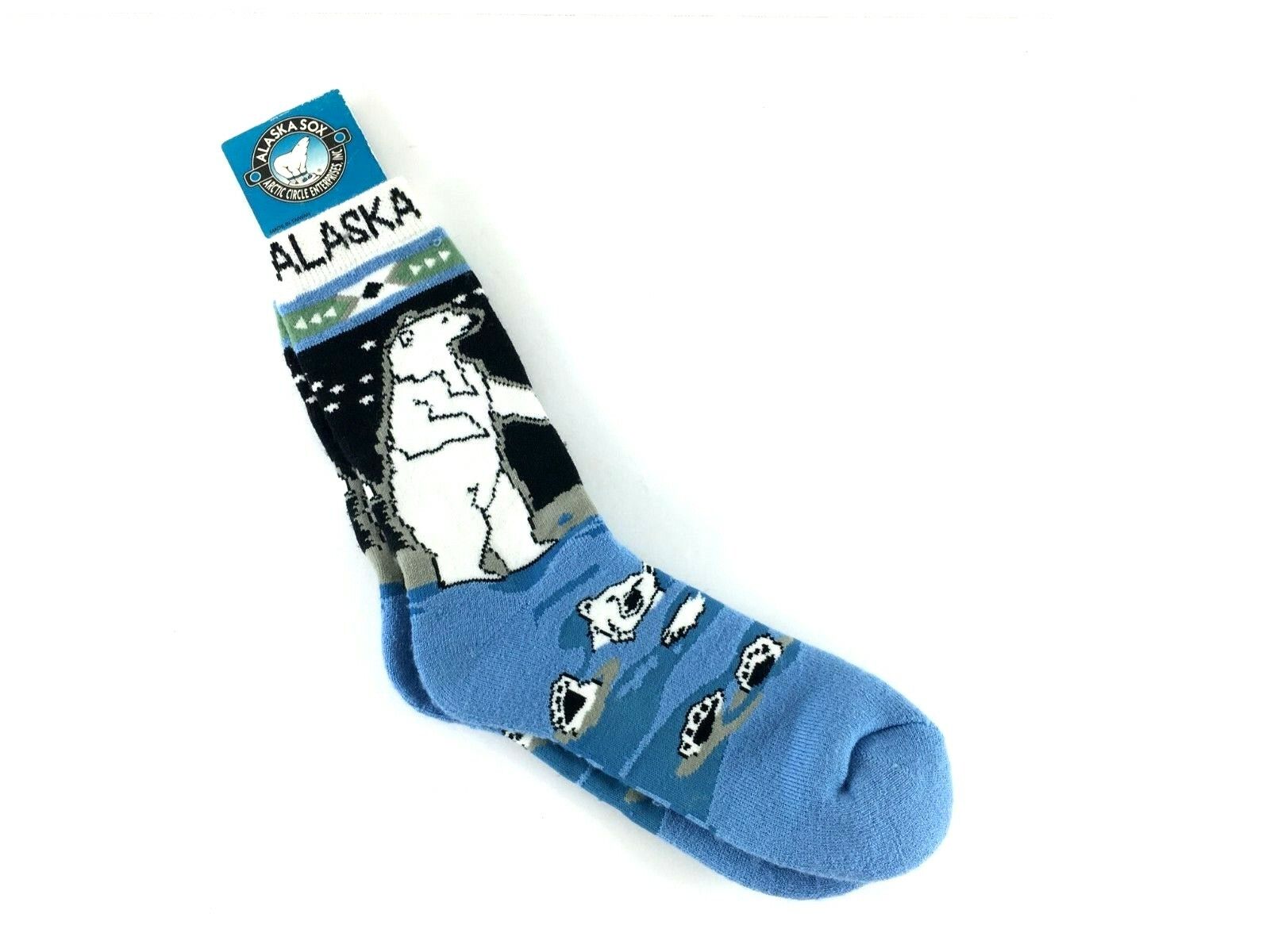 Alaska Sox 8yrs-Adult Arctic Circle Enterprises Warm Socks Polar Bear NWT