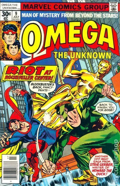 Omega The Unknown #9 FN/VF 7.0 1977 Stock Image