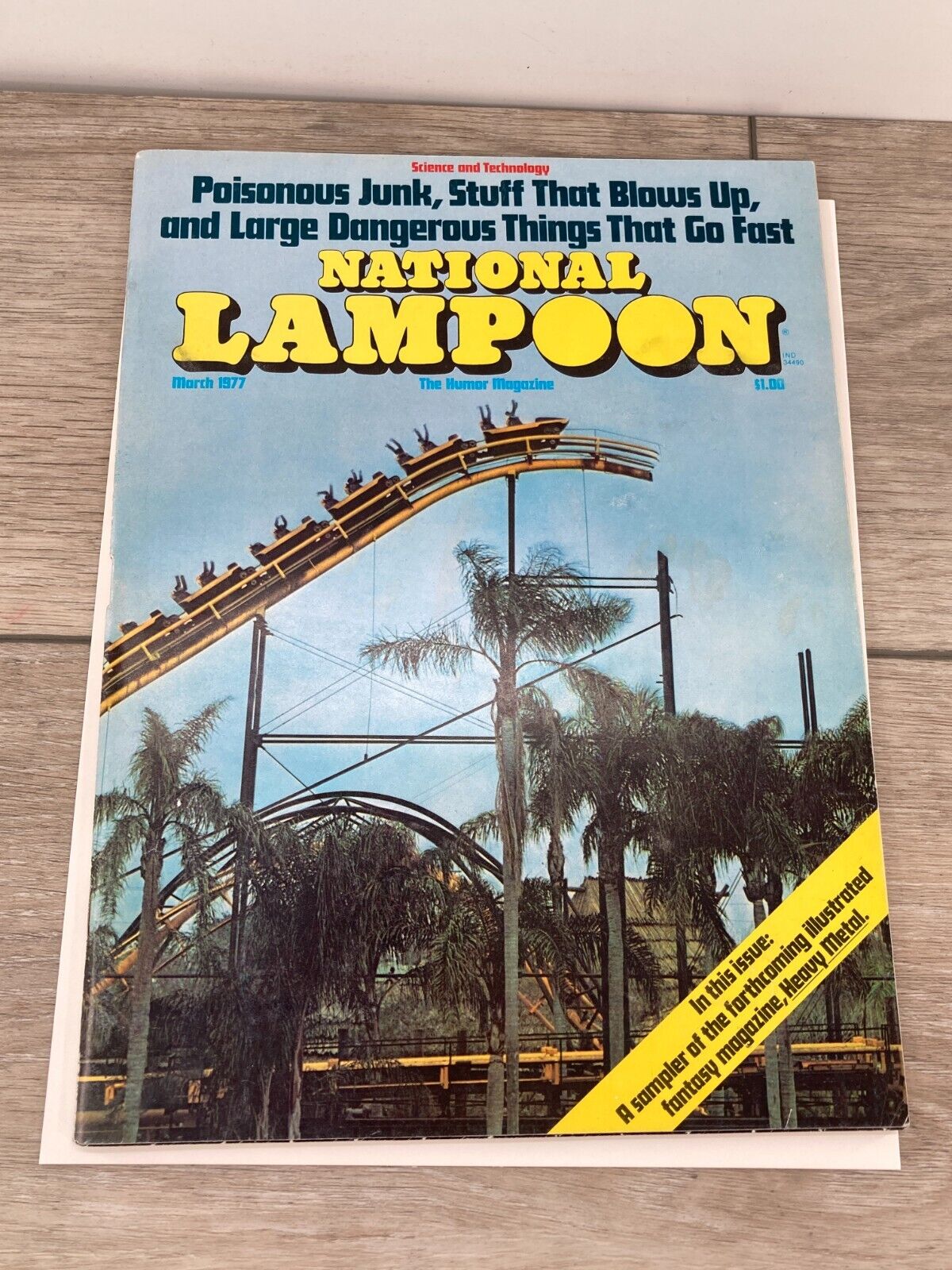 National Lampoon Humor Magazine March 1977 Fantasy Sample Heavy Metal Preview