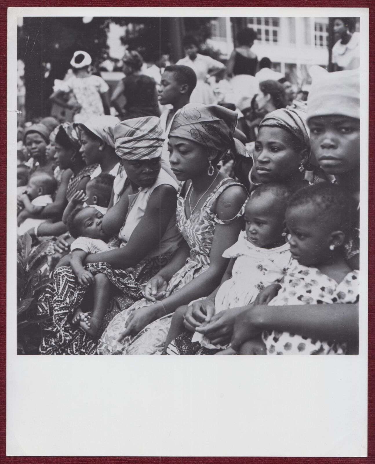 1973 Original Press Photo Africa Mothers Women Children Population Demographics