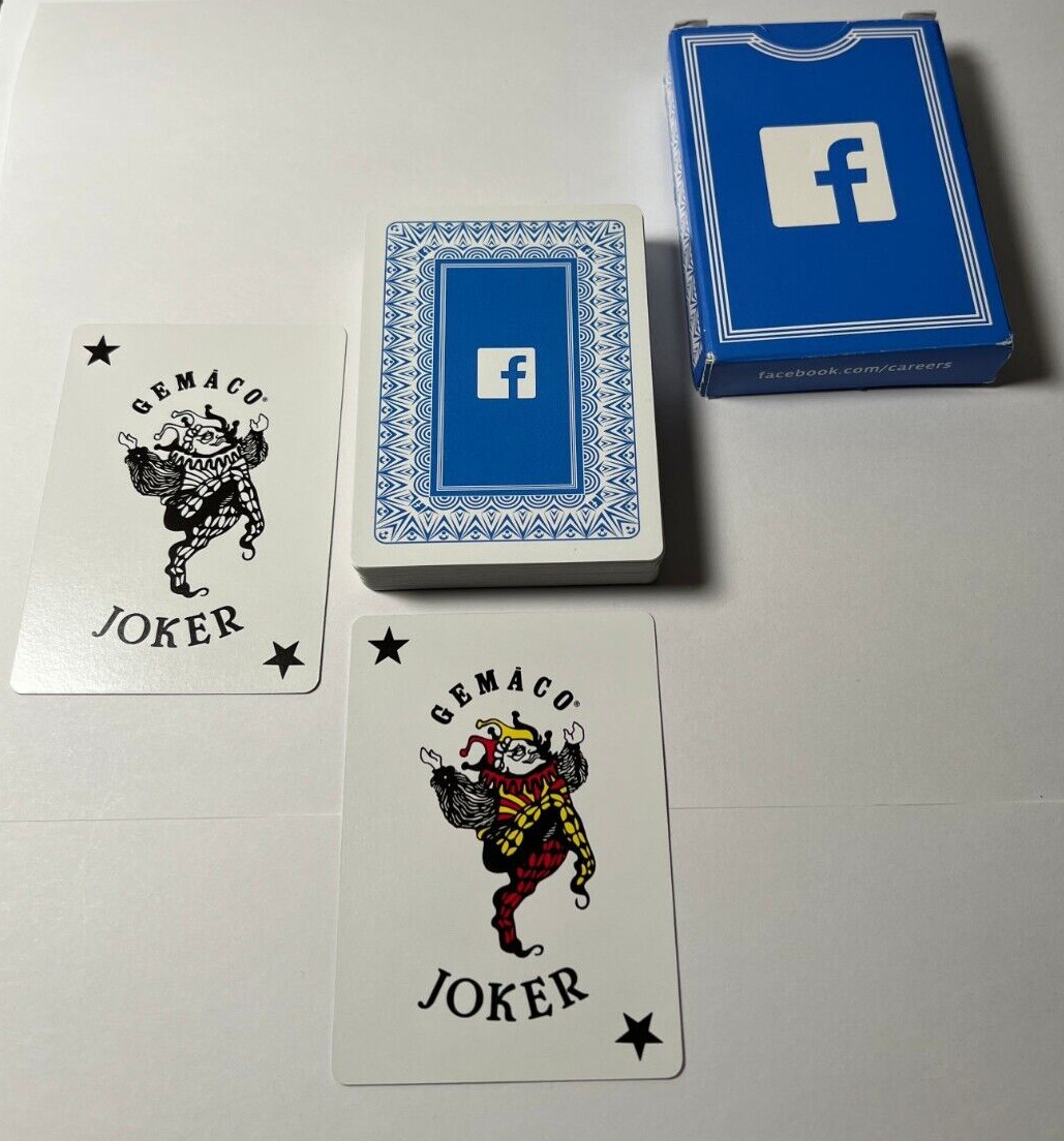 Facebook Playing Cards Fortune Favours the Bold