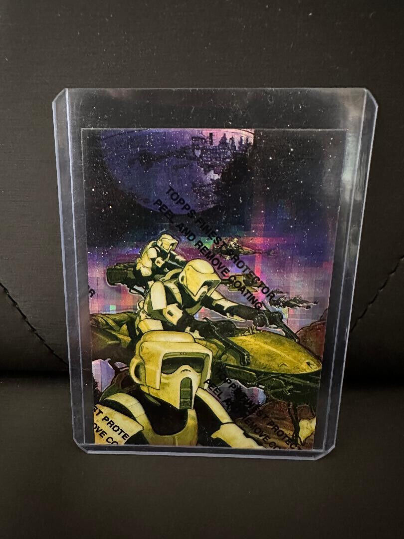 STAR WARS VEHICLES TOPPS 1997 REFRACTOR PROMO P2 (SCARCE ONLY 180 EXISTS)
