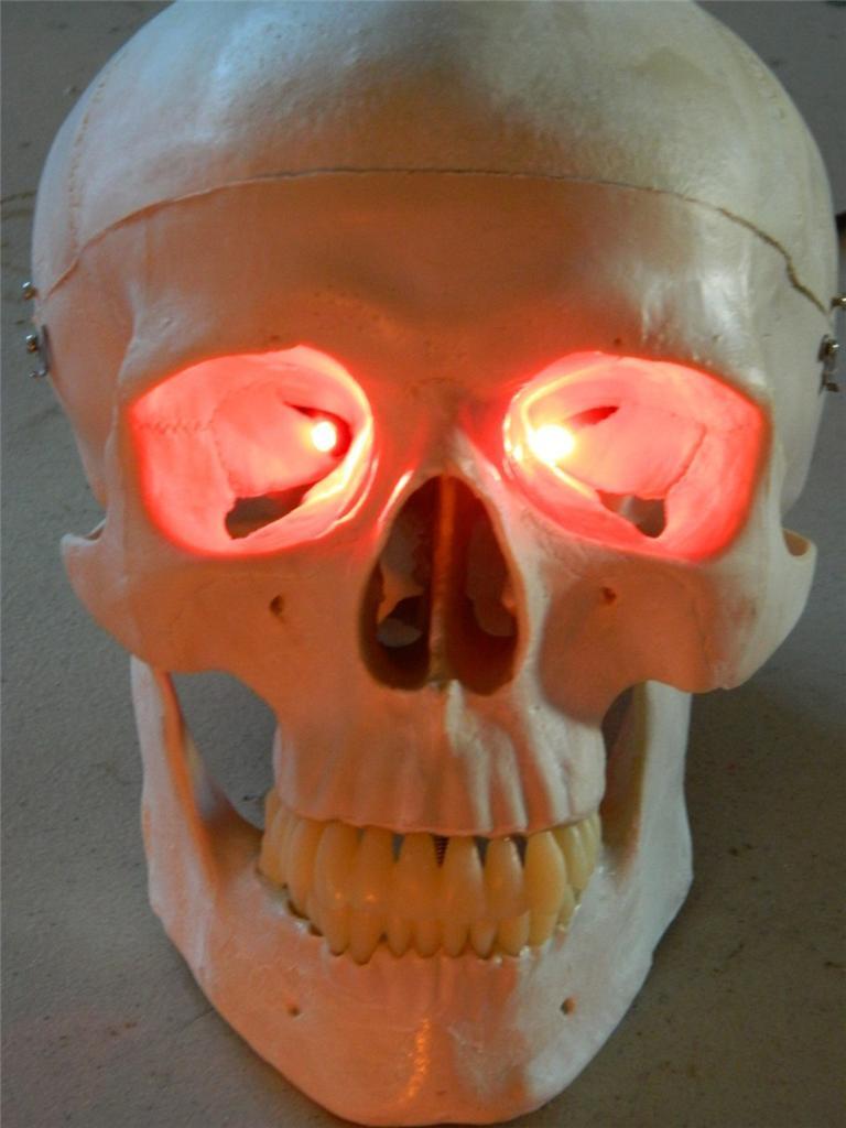 HALLOWEEN PROP RED LED EYES FOR MASK OR SKULL 24 inch