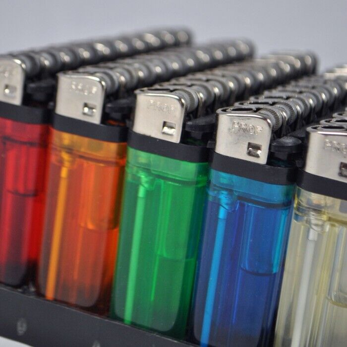 2000 Disposable Lighters Cigarette Butane Assorted Color Classic Lighter