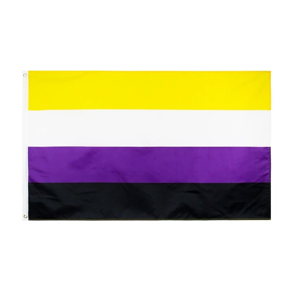 New 90x150cm NB Pride Genderqueer GQ Gender Identity NONBINARY Non-Binary Flag
