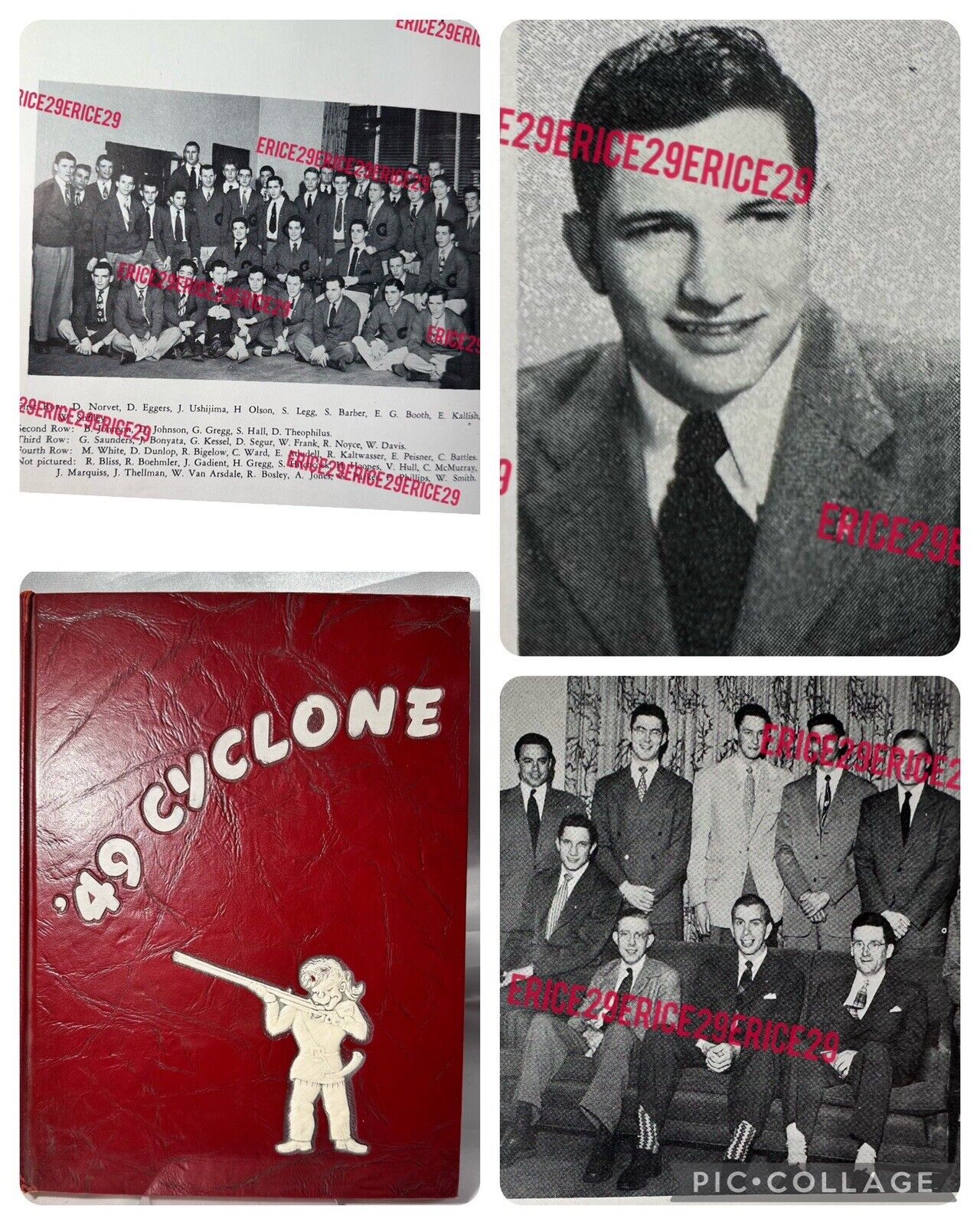 Robert Noyce (Intel & Fairchild Semiconductor) 1949 Grinnell College Yearbook
