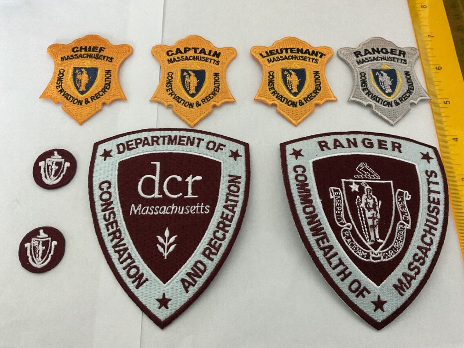 Massachusetts Department Of Conservation set collectible patches 8 new full size