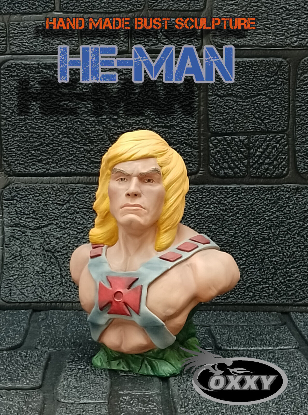   HE-MAN alternative version . Fantastic Hand Made Bust .